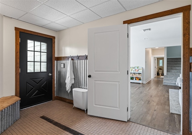 1683 Foxtail Dr, Kalispell, MT 59901 - mudroom with a drop ceiling, plenty of natural light, and light tile patterned floors