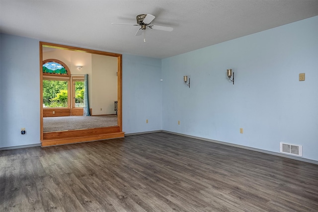 33958 Connolly Way, Polson, MT 59860 - empty room featuring wood finished floors and a ceiling fan