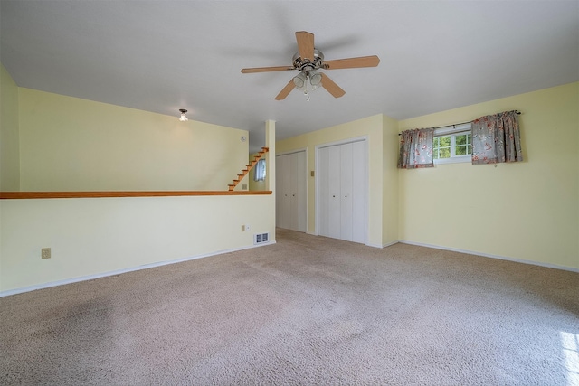 33958 Connolly Way, Polson, MT 59860 - empty room featuring a ceiling fan and carpet flooring