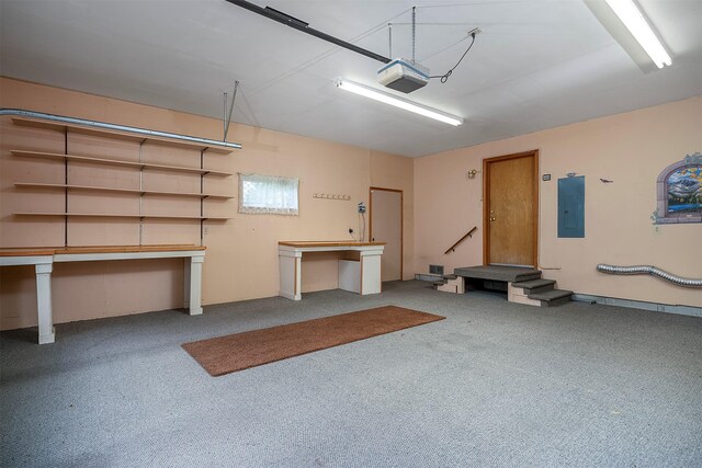 33958 Connolly Way, Polson, MT 59860 - garage featuring electric panel and a garage door opener