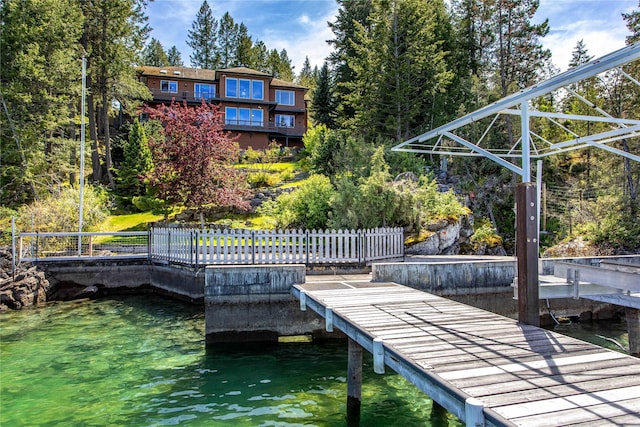 29137 Rocky Point Rd, Polson, MT 59860 - dock featuring a boat ramp and a water view