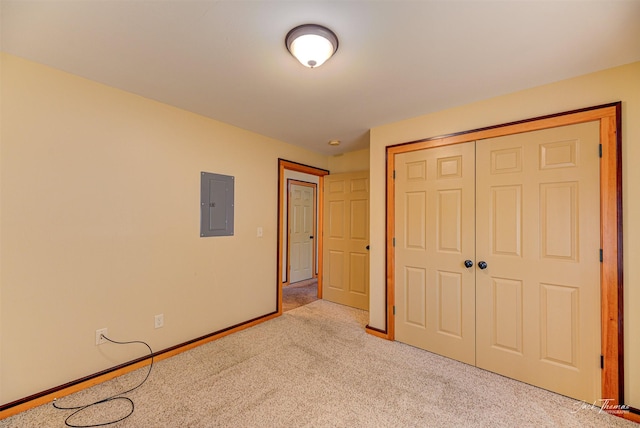 2724 Overlook Blvd, Helena, MT 59601 - unfurnished bedroom with electric panel, carpet, a closet, and baseboards
