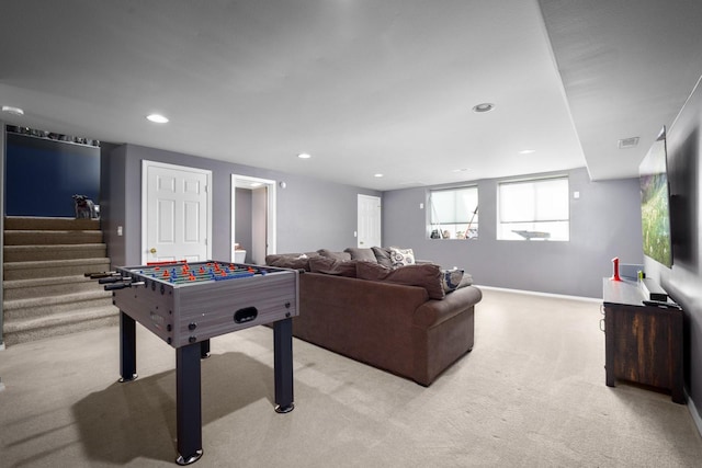25 Logan Way, Kalispell, MT 59901 - rec room with light colored carpet and recessed lighting