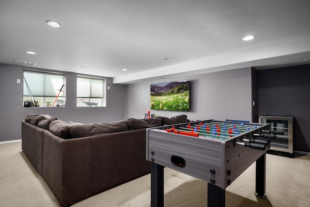 25 Logan Way, Kalispell, MT 59901 - rec room featuring light carpet and recessed lighting