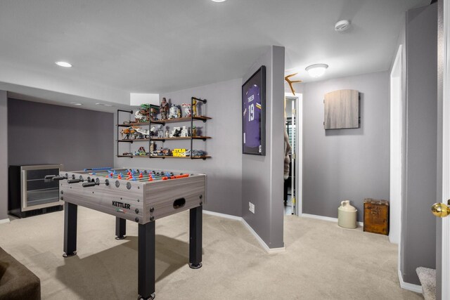 25 Logan Way, Kalispell, MT 59901 - rec room featuring light colored carpet and recessed lighting
