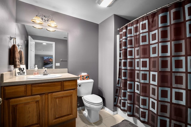 25 Logan Way, Kalispell, MT 59901 - bathroom featuring tile patterned floors, vanity, and a shower with curtain