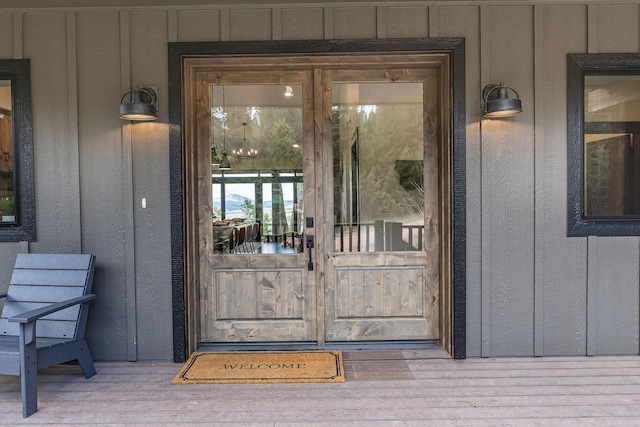 77 Rumsey Rd, Philipsburg, MT 59858 - entrance to property with board and batten siding