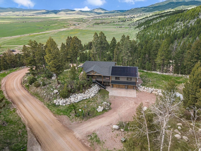 77 Rumsey Rd, Philipsburg, MT 59858 - aerial view of property's location featuring a mountain backdrop