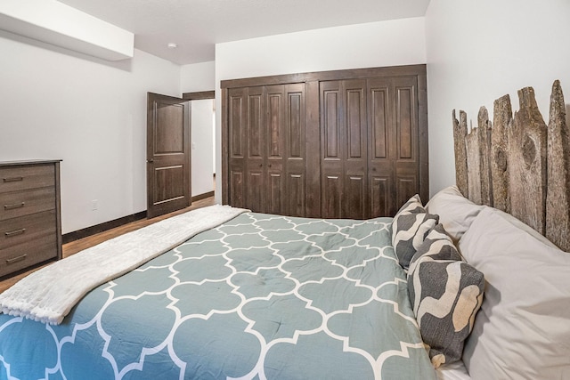 77 Rumsey Rd, Philipsburg, MT 59858 - bedroom with wood finished floors, a closet, and baseboards