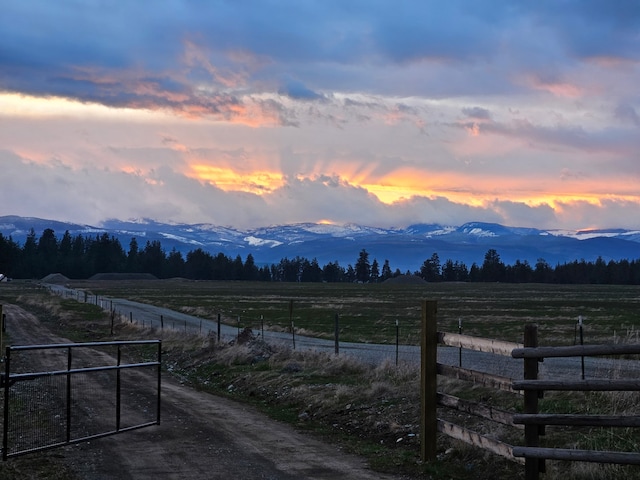2571 Airport Rd, Eureka, MT 59917 - mountain view featuring rural landscape