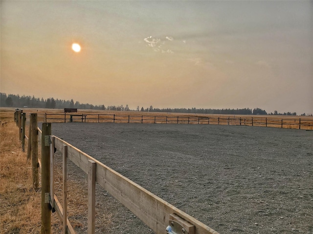2571 Airport Rd, Eureka, MT 59917 - view of yard with a rural view and an enclosed horse arena