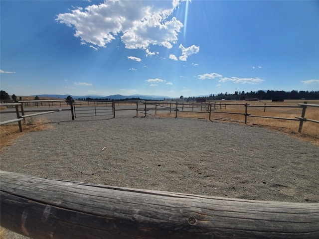 2571 Airport Rd, Eureka, MT 59917 - view of yard with a view of countryside and a mountain view