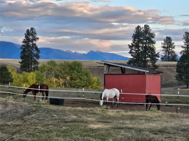 2571 Airport Rd, Eureka, MT 59917 - horse barn with a rural view, heating fuel, and a mountain view