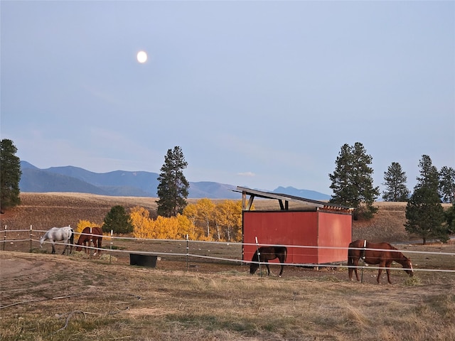 2571 Airport Rd, Eureka, MT 59917 - view of yard featuring a rural view and a mountain view