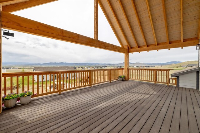 2320 Kenai Rd, Helena, MT 59602 - deck with a mountain view