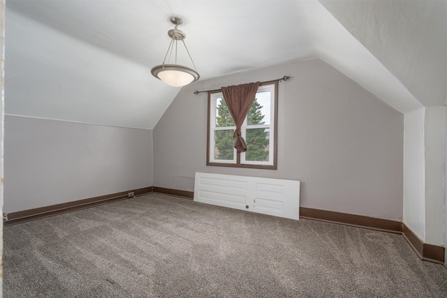 505 Oak St, Anaconda, MT 59711 - bonus room featuring carpet, vaulted ceiling, and baseboards