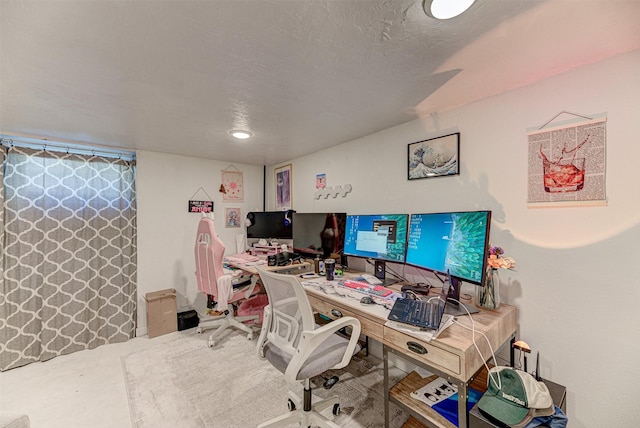 1202 Walnut St, Helena, MT 59601 - home office with a textured ceiling