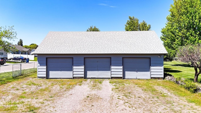 906 11th St E, Polson, MT 59860 - view of detached garage