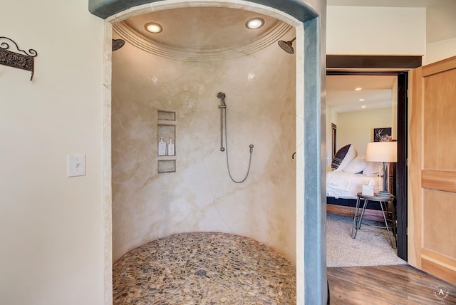 162 Jackson Creek Rd, Montana City, MT 59634 - hall featuring wood finished floors and recessed lighting
