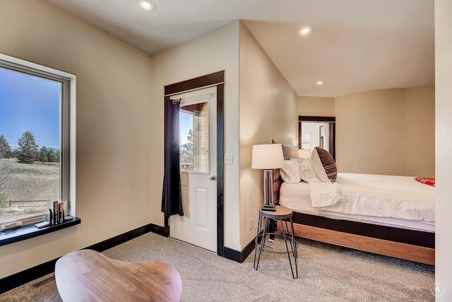 162 Jackson Creek Rd, Montana City, MT 59634 - carpeted bedroom featuring baseboards and recessed lighting