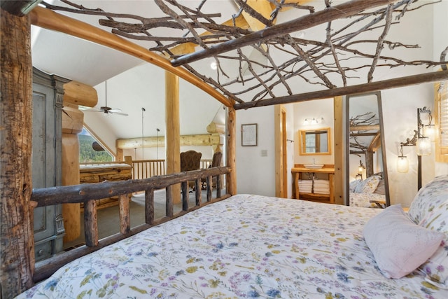 970 Colorado Ave, Whitefish, MT 59937 - bedroom featuring vaulted ceiling and a sink