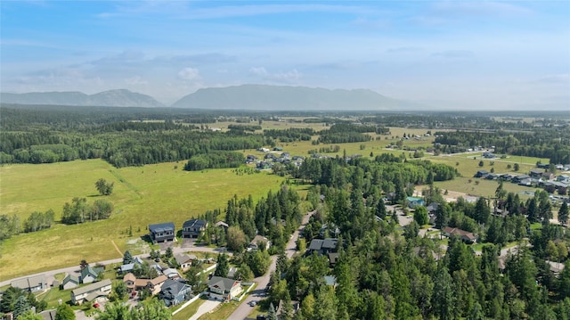 970 Colorado Ave, Whitefish, MT 59937 - aerial view of property and surrounding area featuring a mountainous background