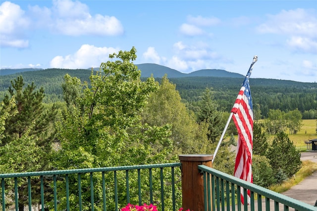 970 Colorado Ave, Whitefish, MT 59937 - view of mountain backdrop featuring a heavily wooded area