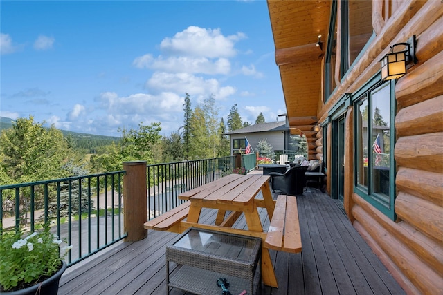 970 Colorado Ave, Whitefish, MT 59937 - view of wooden deck