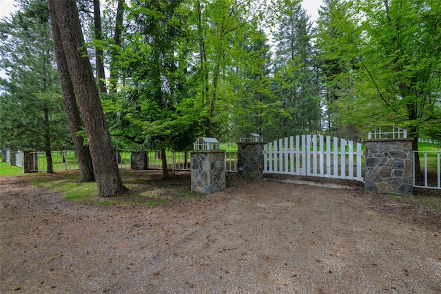 33702 N Finley Point Rd, Polson, MT 59860 - view of gate