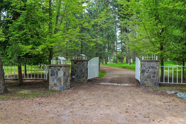 33702 N Finley Point Rd, Polson, MT 59860 - view of gate