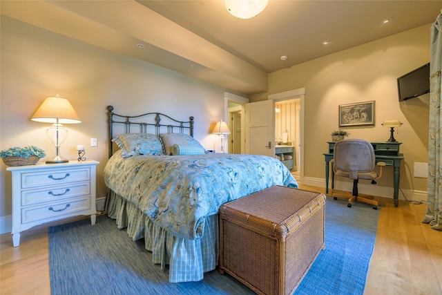 33702 N Finley Point Rd, Polson, MT 59860 - bedroom featuring light wood-style flooring, baseboards, and recessed lighting