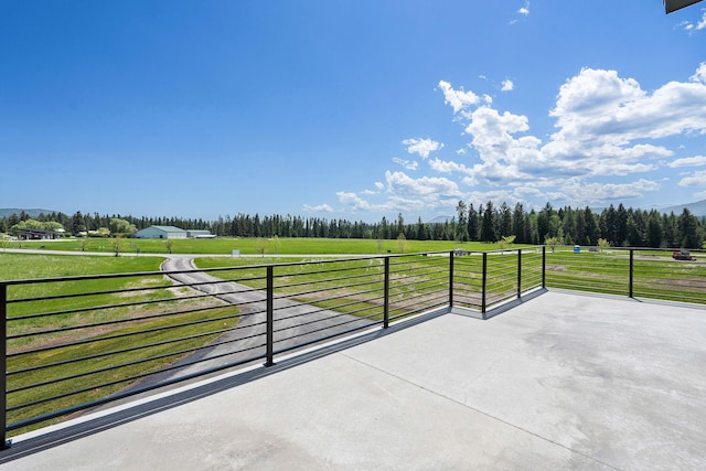 165 River Ranch Rd, Whitefish, MT 59937 - view of patio / terrace with a rural view
