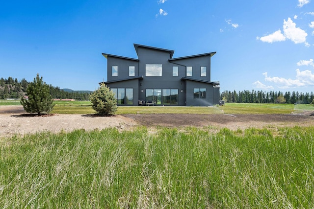165 River Ranch Rd, Whitefish, MT 59937 - rear view of house with stucco siding