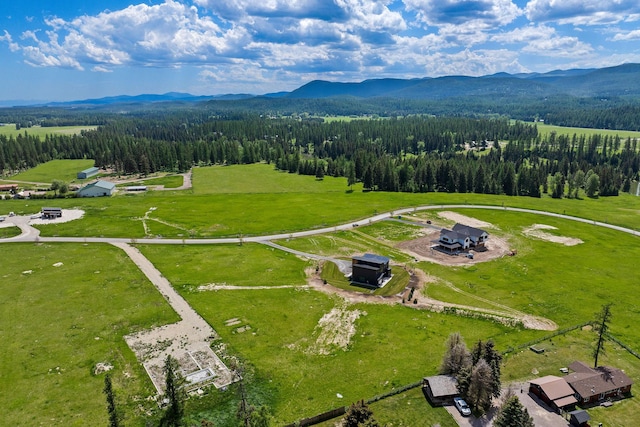165 River Ranch Rd, Whitefish, MT 59937 - bird's eye view of a mountainous background and a forest