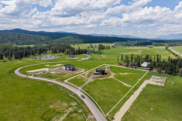 165 River Ranch Rd, Whitefish, MT 59937 - drone / aerial view of a water and mountain view