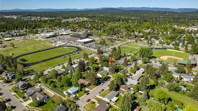 1319 3rd St, Whitefish, MT 59937 - aerial view of property's location featuring mountains and a forest
