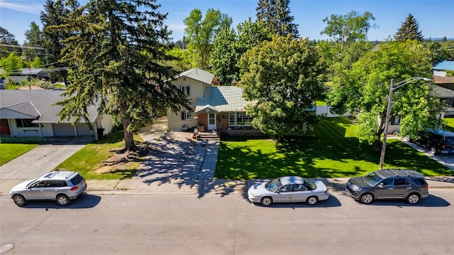 1319 3rd St, Whitefish, MT 59937 - view of front of property with a front lawn