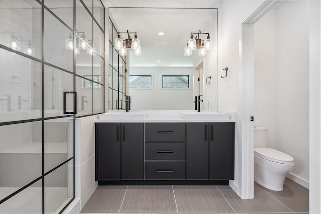 148 Blacktail Loop, Lakeside, MT 59922 - full bath featuring double vanity, toilet, and a stall shower