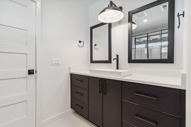 148 Blacktail Loop, Lakeside, MT 59922 - bathroom with vanity, baseboards, and tile patterned floors