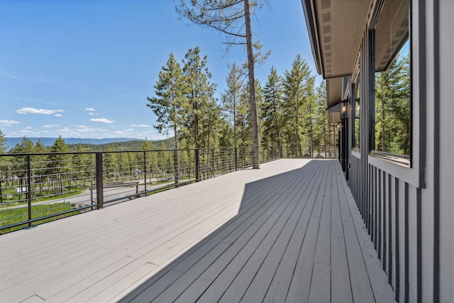148 Blacktail Loop, Lakeside, MT 59922 - view of wooden deck
