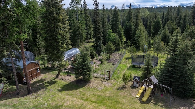 115 Wagon Wheel Rd, Whitefish, MT 59937 - bird's eye view of a forest