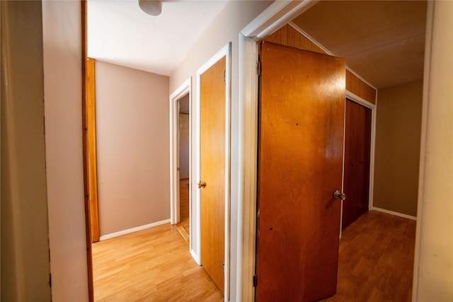 411 Colorado Ave, Libby, MT 59923 - hallway featuring light wood-type flooring and baseboards