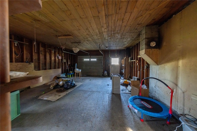 411 Colorado Ave, Libby, MT 59923 - garage with wood ceiling