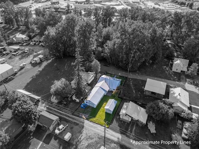 411 Colorado Ave, Libby, MT 59923 - aerial view of property's location featuring property boundaries highlighted