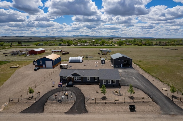 7220 2nd St NW, Havre, MT 59501 - aerial view of sparsely populated area featuring mountains