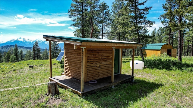 3408 Whiskey Jack Ln, Hamilton, MT 59840 - view of shed with a mountain view