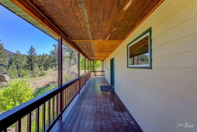 854 State Highway 282, Clancy, MT 59634 - view of wooden deck