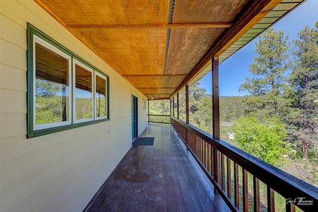 854 State Highway 282, Clancy, MT 59634 - view of wooden terrace