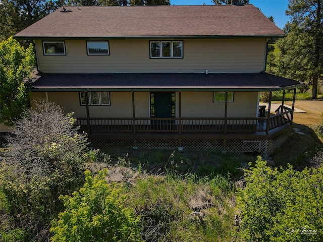 854 State Highway 282, Clancy, MT 59634 - view of front of home with covered porch and roof with shingles
