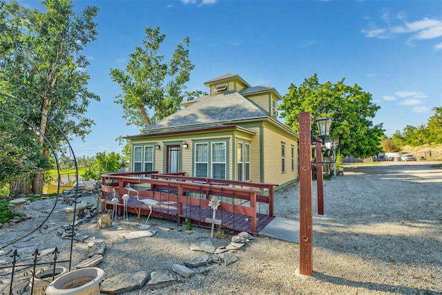 1003 N Burnt Fork Rd, Stevensville, MT 59870 - view of front of home featuring a deck